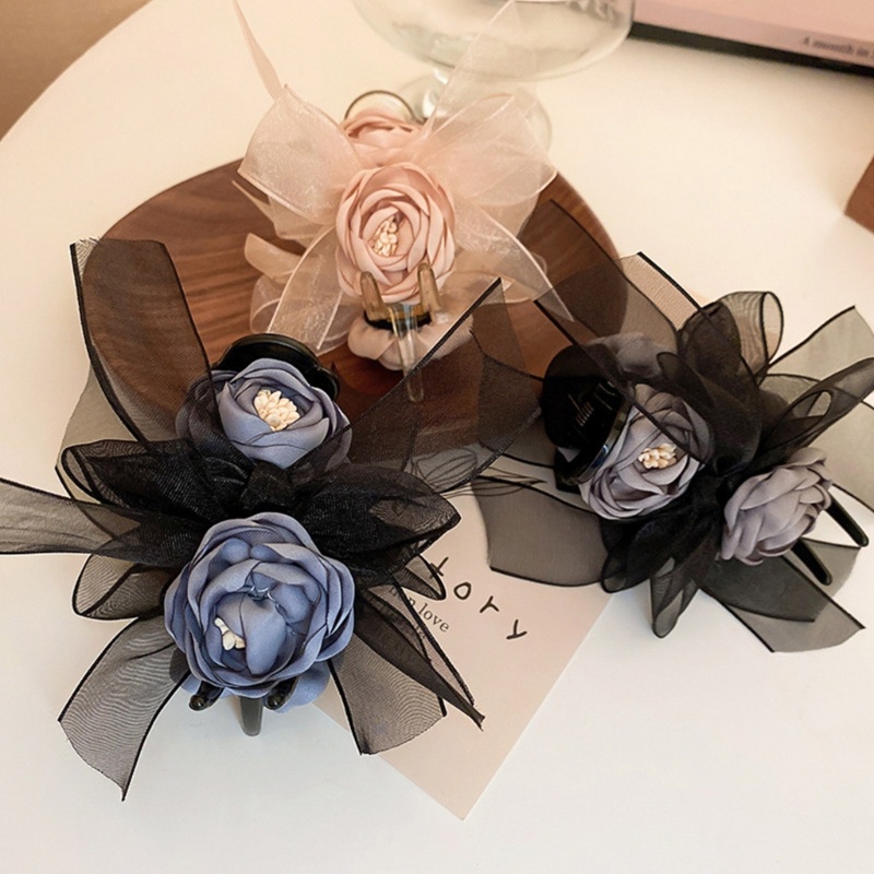 Kẹp Tóc Hình Nơ / Bông Hoa Xinh Xắn Dành Cho Nữ