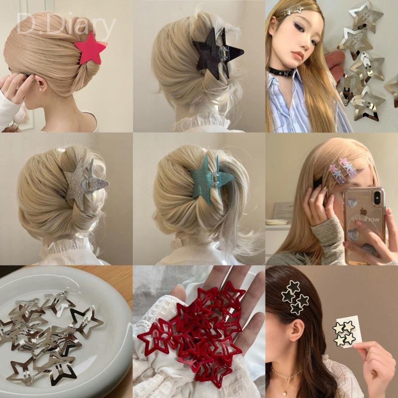 Kẹp Tóc Ngôi Sao Năm Cánh Xinh Xắn Cho Nữ Y2k dreamdiary