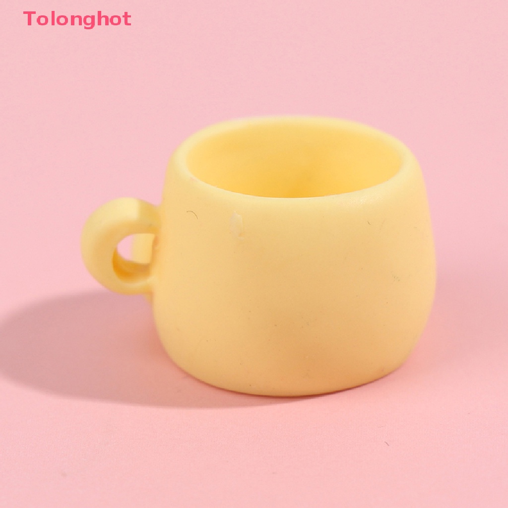 Set 5 Ly Nước Bằng Nhựa Resin Họa Tiết Hoạt Hình Cho Nhà Búp Bê 1 / 12