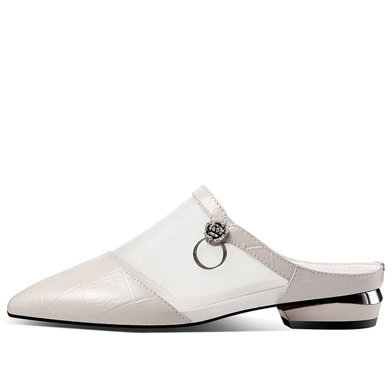 Dép Bít Mũi Đế Thấp Thời Trang Nữ Tính