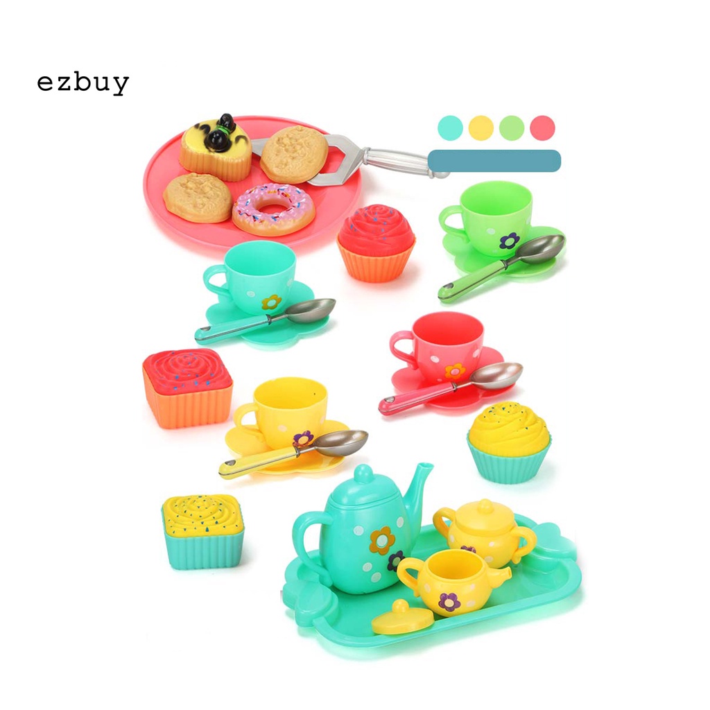 1 Bộ Ấm Trà Đồ Chơi Nhận Diện Màu Sắc Cho Bé