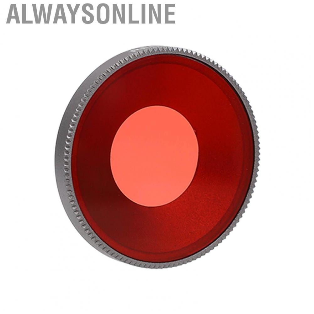 Alwaysonline Underwater Photographic Filter  Scratch Proof Diving Red for Shooting