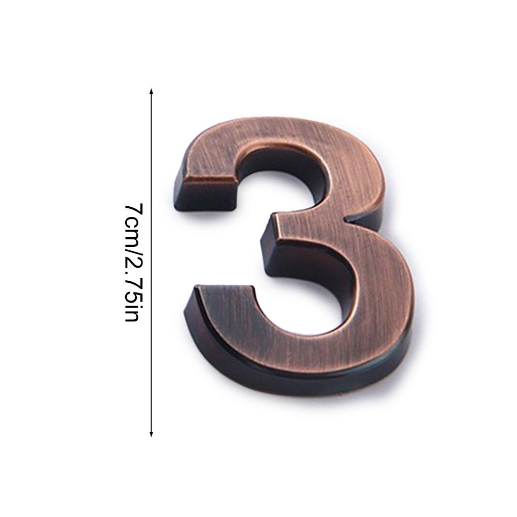 Biển Số 1 / 2 / 3 / 5 Gắn Cửa Ra Vào Tiện Dụng Cho Gia Đình / Khách Sạn