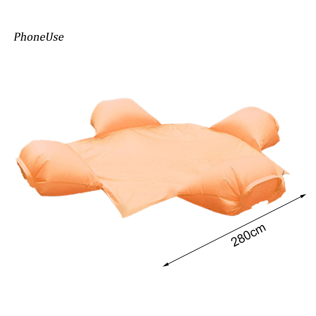 Đệm Da PU Chống Thấm Nước Kèm Gối Bơm Hơi Tiện Dụng Mang Theo Du Lịch Cắm Trại