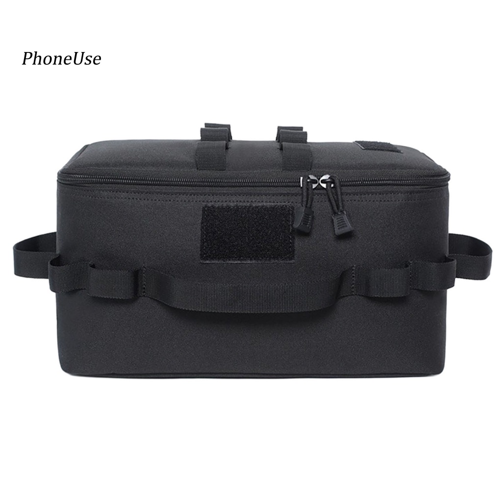 Pu Túi Đựng Dụng Cụ Nấu Ăn Đa Năng Sức Chứa Lớn Bằng Vải Oxford Chống Mài Mòn Có Khóa Kéo Dành Cho Cắm Trại Ngoài Trời