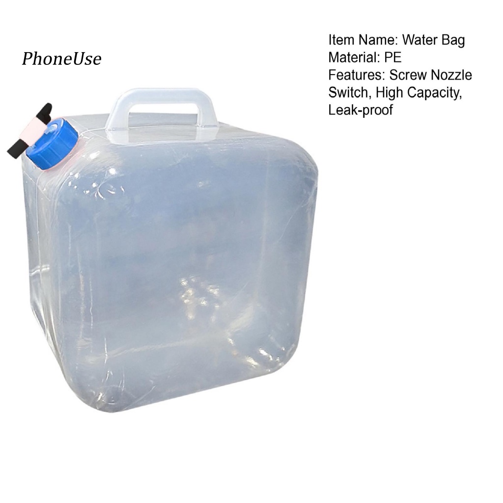 Túi Đựng Nước Bằng PU Chống Rò Rỉ Dung Tích Lớn 5L / 8L / 10L / 15L / 18L / 20L