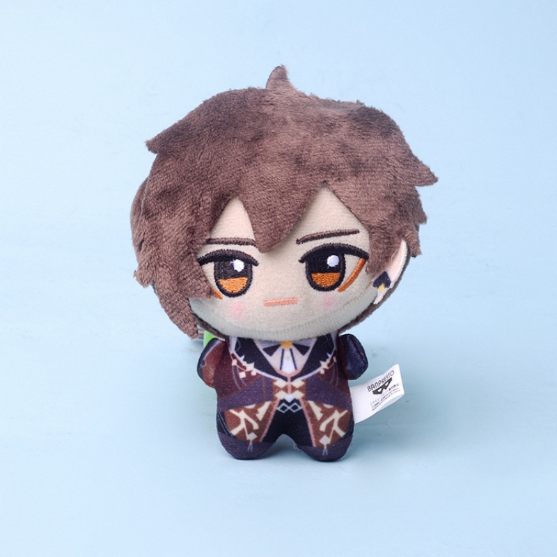 10cm Đồ Chơi Nhồi Bông Hình Nhân Vật Zhongli Xiao Ganyu Klee Fischl Aether Tartaglia món quà trẻ em