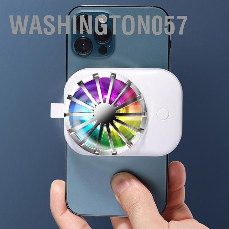 Washington057 Điện Thoại Di Động Làm Mát Quạt Tản Nhiệt Game USB Không Dây Lưng Kẹp Thoáng Gió Có Thể Điều Chỉnh