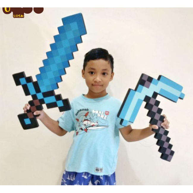 Đồ Chơi Mô Hình Nhân Vật Ax Hamaxe Swords Trong Game Minecraft Bằng Xốp EVA