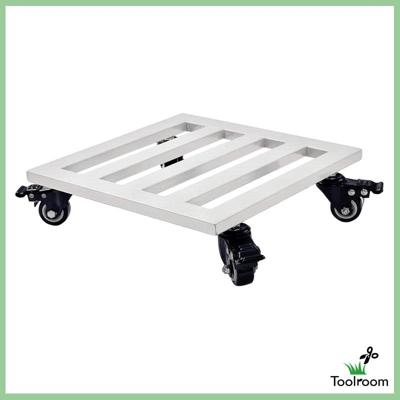 [Toolroom] Đế Lót Chậu Hoa Có Bánh Xe Đẩy Cho Nhà Búp Bê