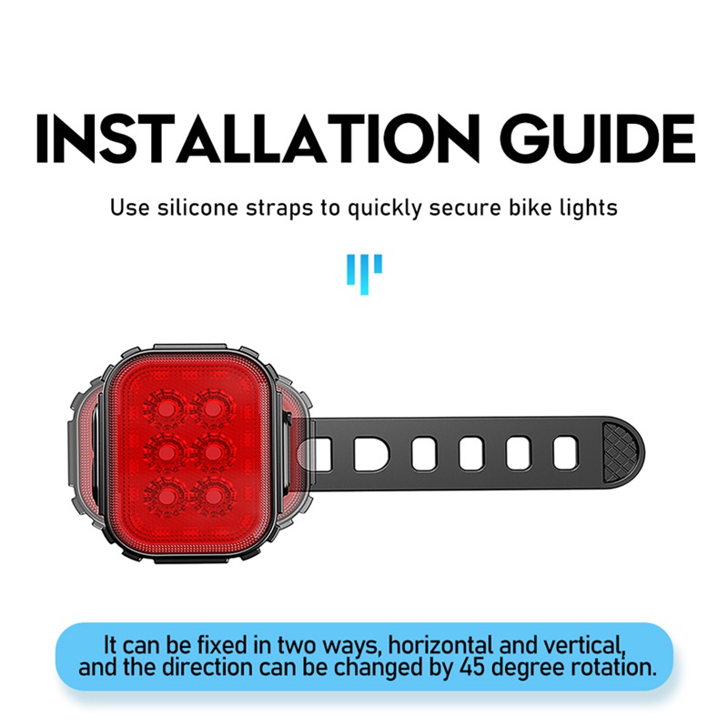 1 Bộ Đèn Pha Trước Và Sau Chống Nước Cho Xe Đạp