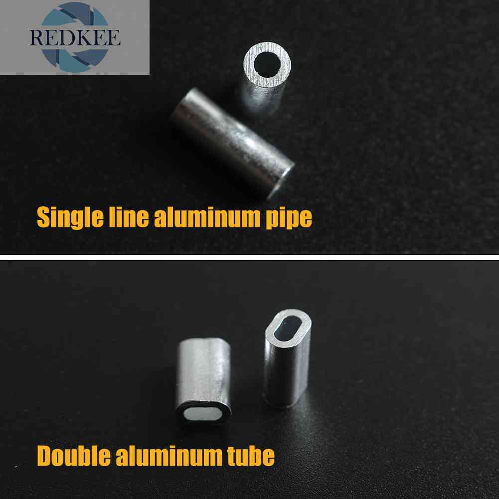 200 / 250 Ống Nối Dây Câu Cá Bằng Nhôm