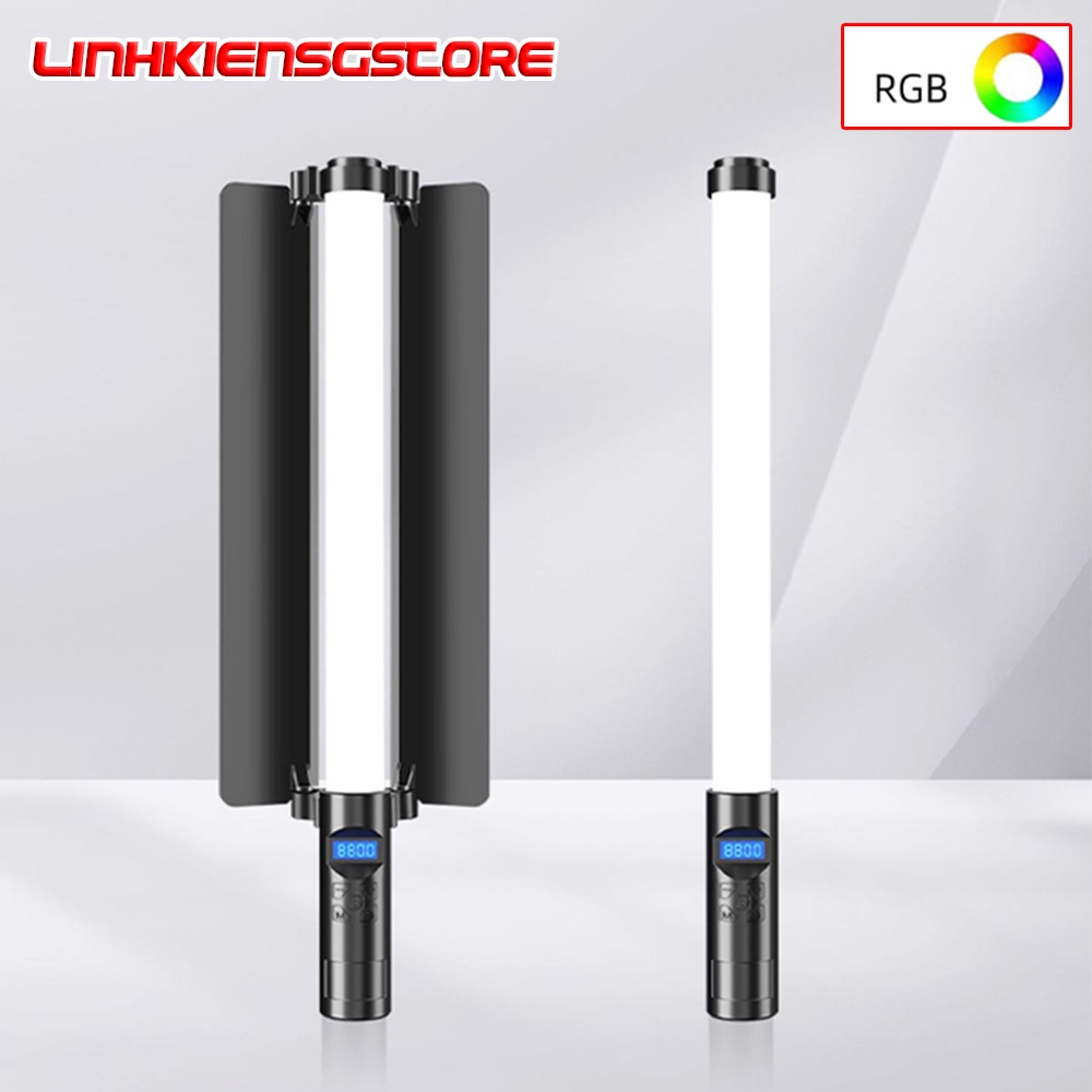 Đèn Led Thanh màu RGB Flashlight 916 có tấm chắn sáng lightstick cầm tay 9 màu