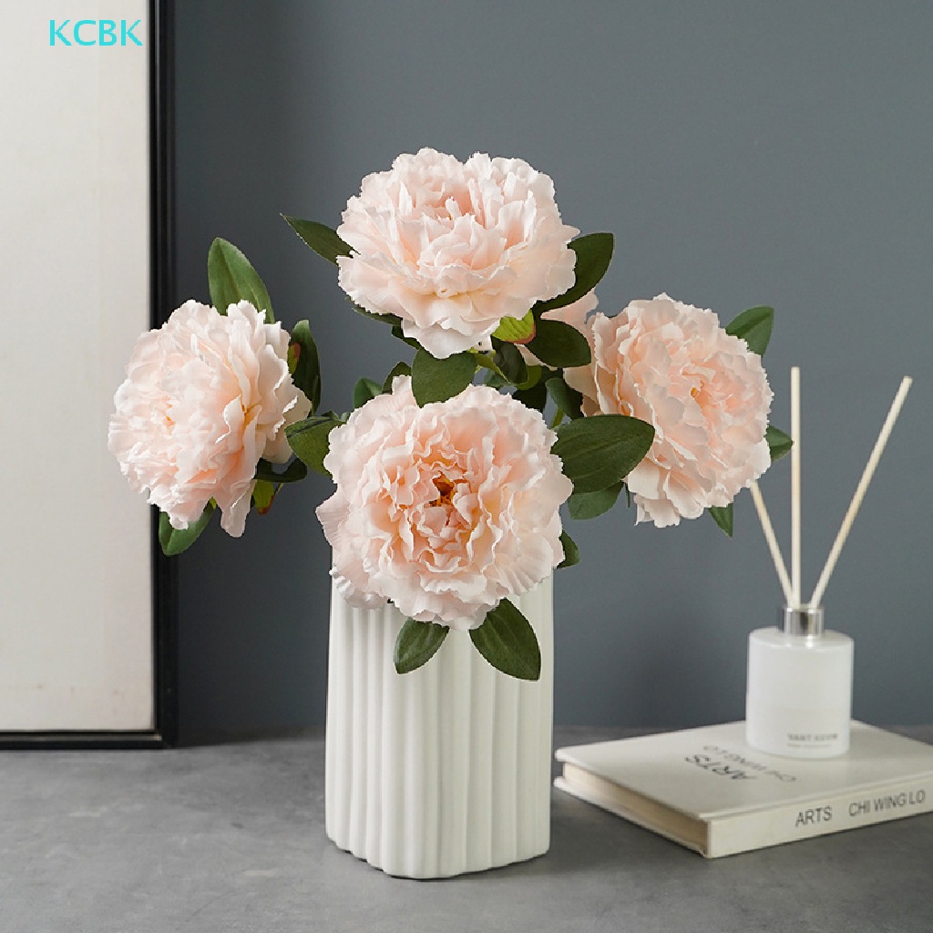 Bó Hoa Mẫu Đơn Giả KC 5 Bông Trang Trí Nhà Cửa
