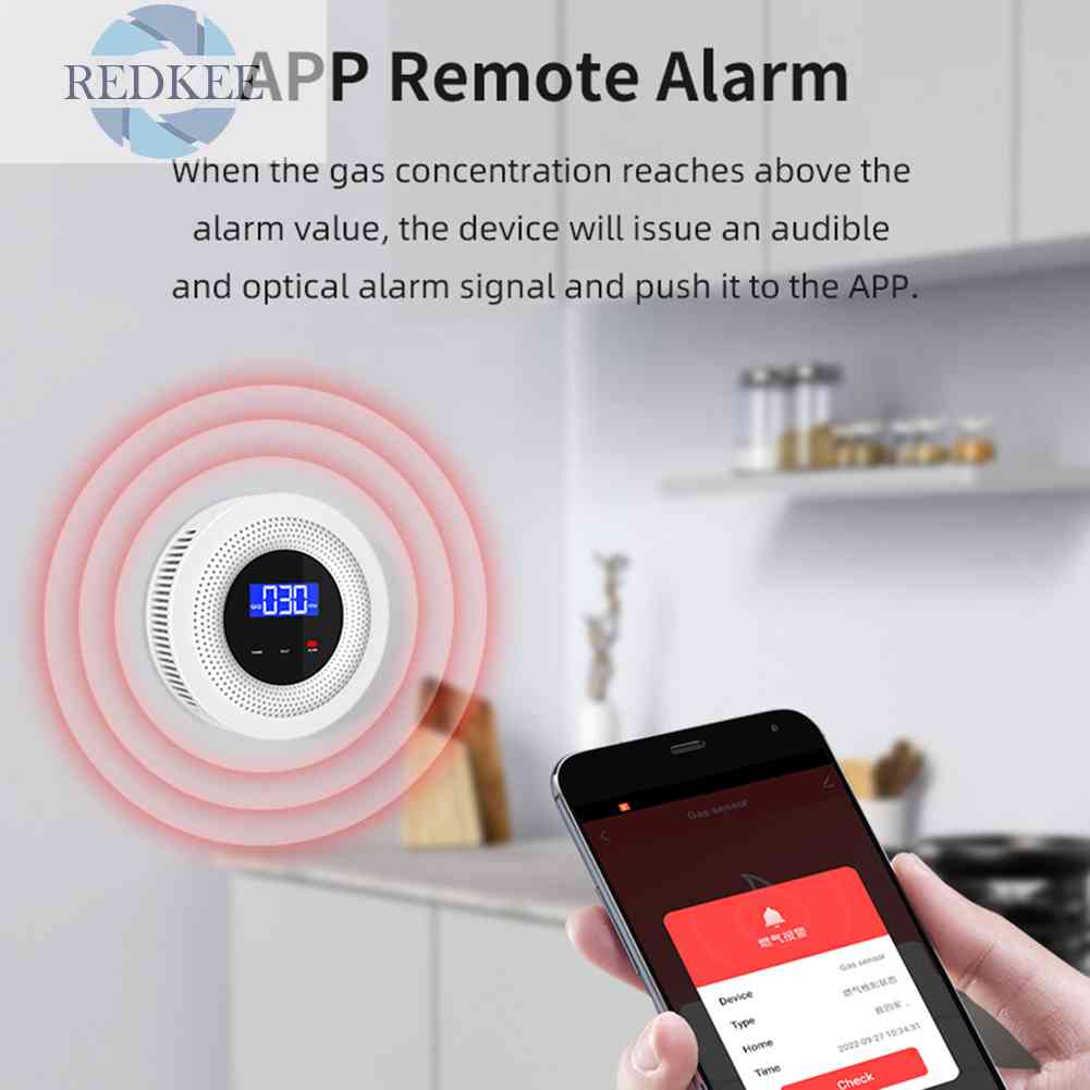 Cảm Biến Rò Rỉ Khí Ga Màn Hình Kỹ Thuật Số Cho LPG Gas Biogas Methane