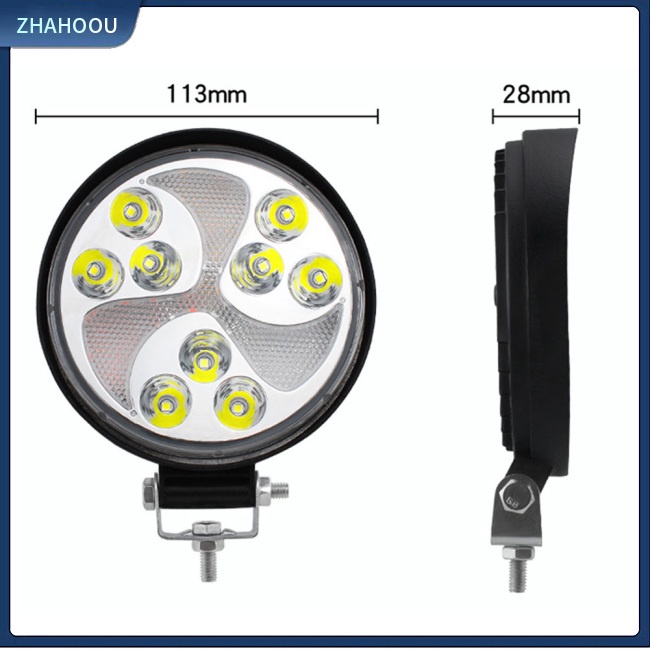 ☃Phụ Kiện Trang Trí Nhà Cửa Độc Đáo Sáng Tạo☃ Đèn Led Tròn Phá Sương Mù Cho Xe Hơi 12v 27w 3000lm 6000k-6500k