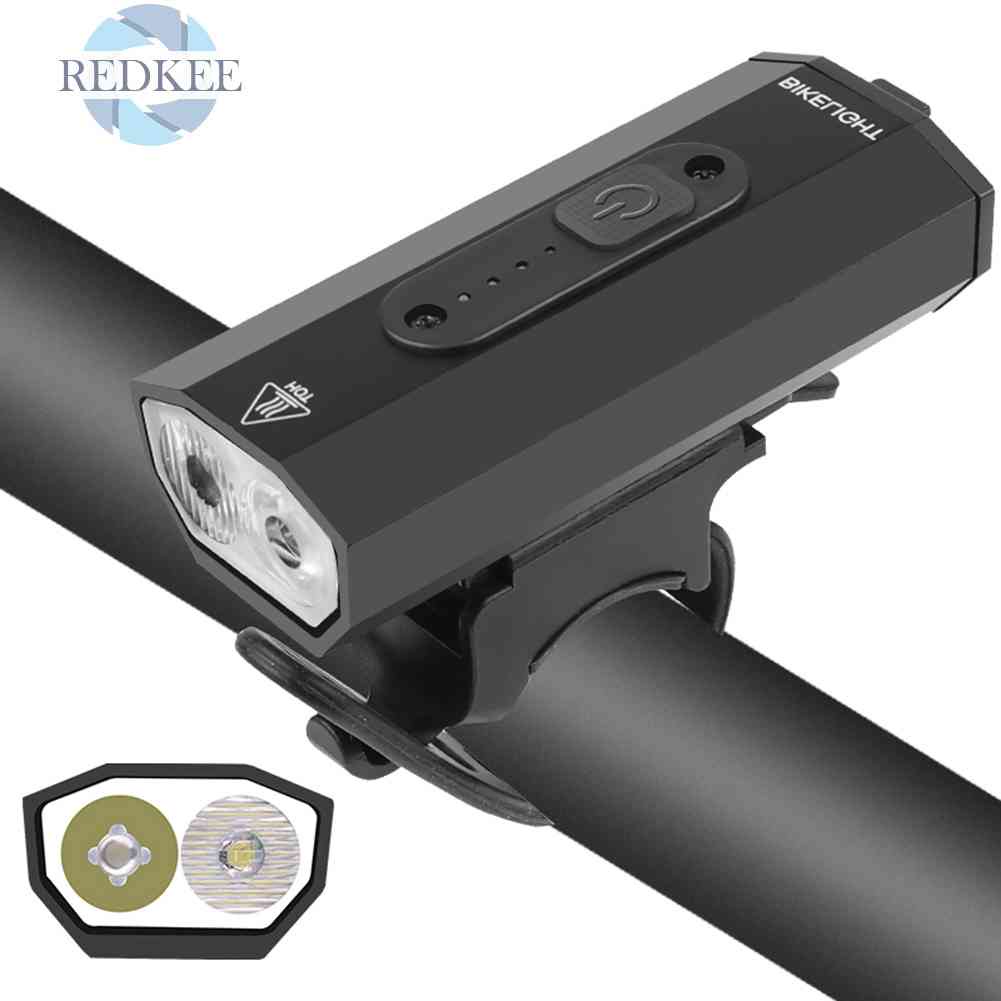 Đèn Pha LED Chống Nước 2xT6 800LM Bằng Nhôm Cho Xe Đạp