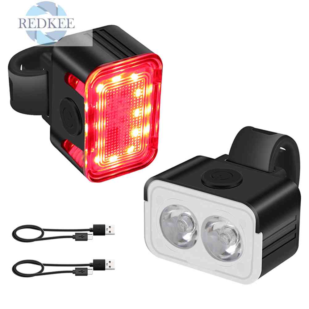 Bộ Đèn LED Cảnh Báo An Toàn Chống Nước IPX6 Cho Xe Đạp