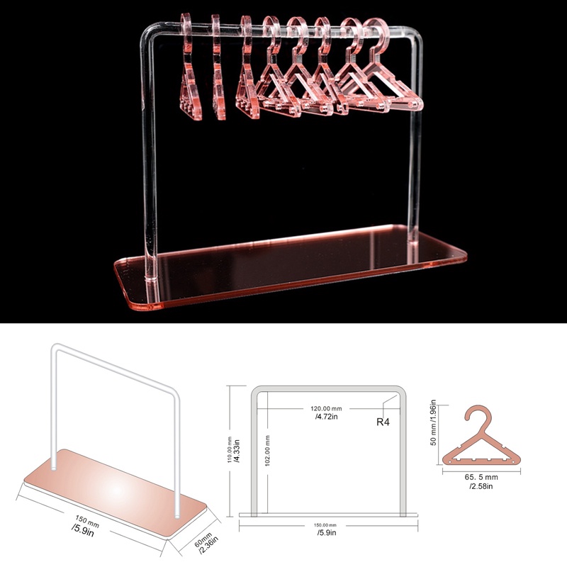 Giá Đỡ Trưng Bày Bông Tai Bằng Acrylic Sáng Tạo Dành Cho Nữ