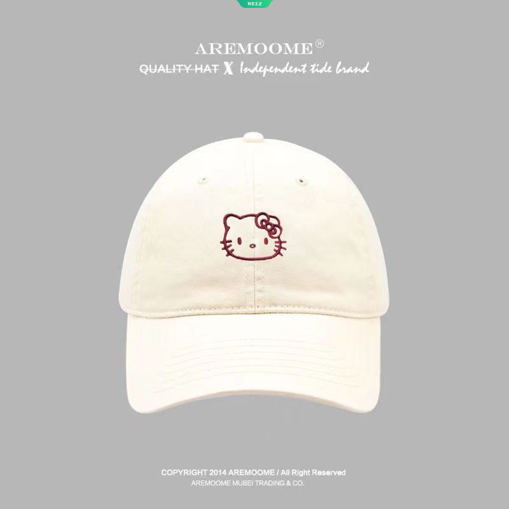 Mũ Lưỡi Trai In Hình Sanrio Hello Kitty Phong Cách Hàn Quốc Thời Trang Mùa Hè 2023 Y2k