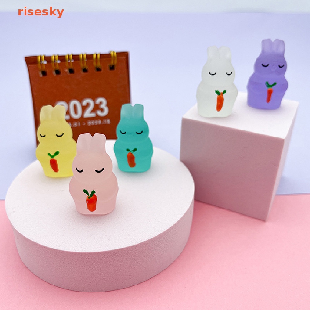 Set 5 Tượng Resin Dạ Quang Dễ Thương Dùng Để Trang Trí