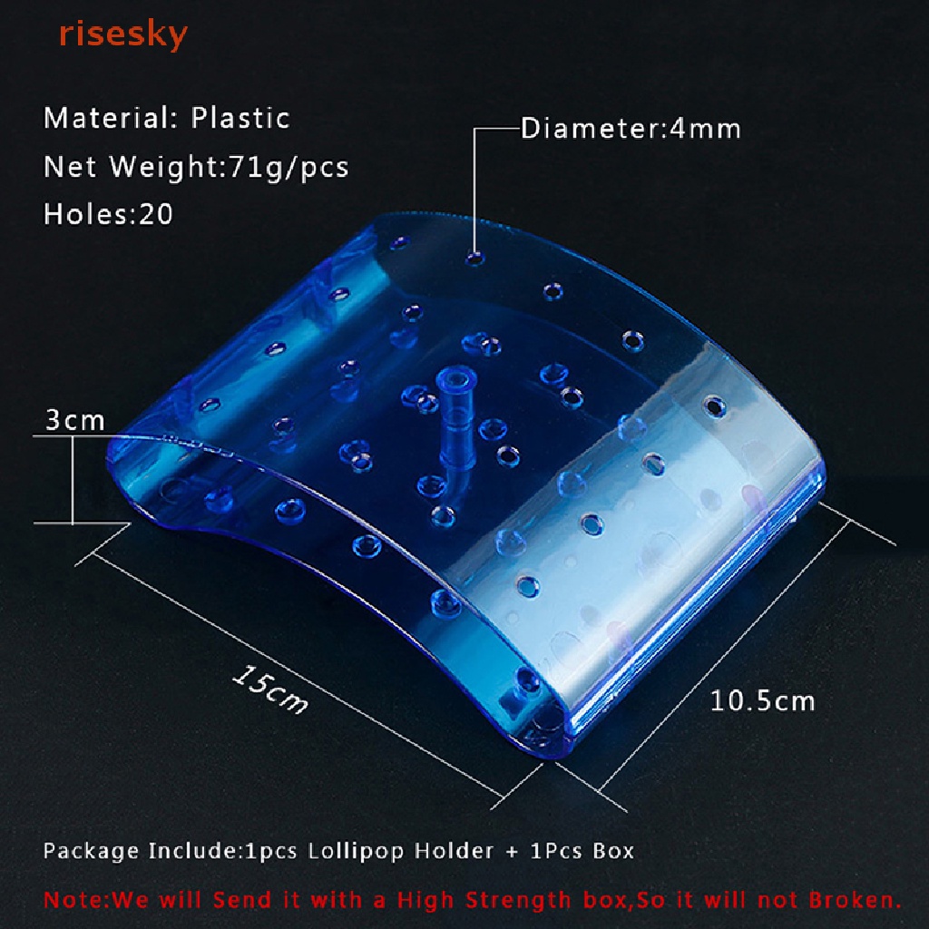 Giá Đỡ Kẹo Mút Bằng Acrylic Trong Suốt 20 Lỗ Tiện Dụng