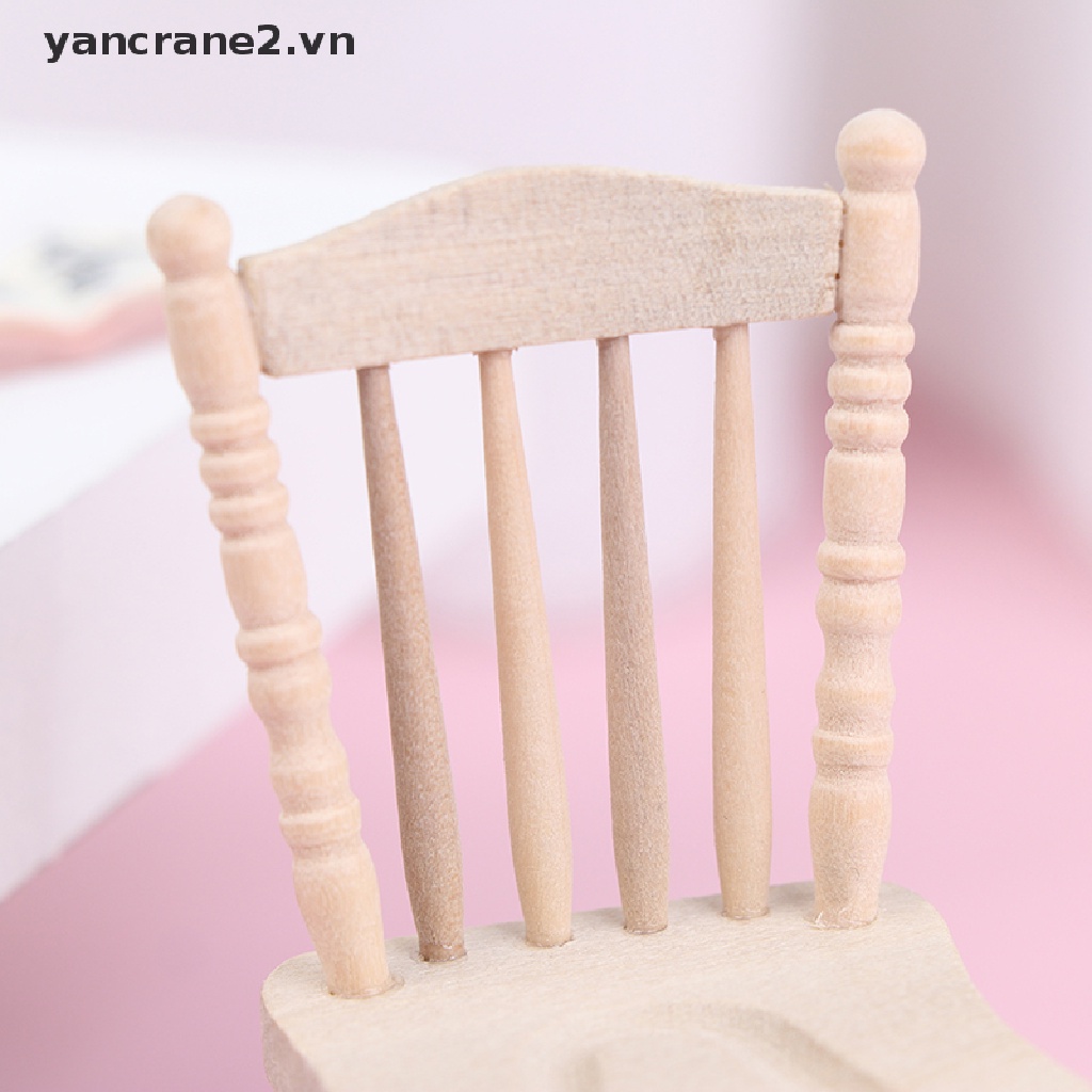 Mô Hình Ghế Đẩu Gỗ Tỉ Lệ 1: 12 Dành Cho Nhà Búp Bê yancrane2.vn