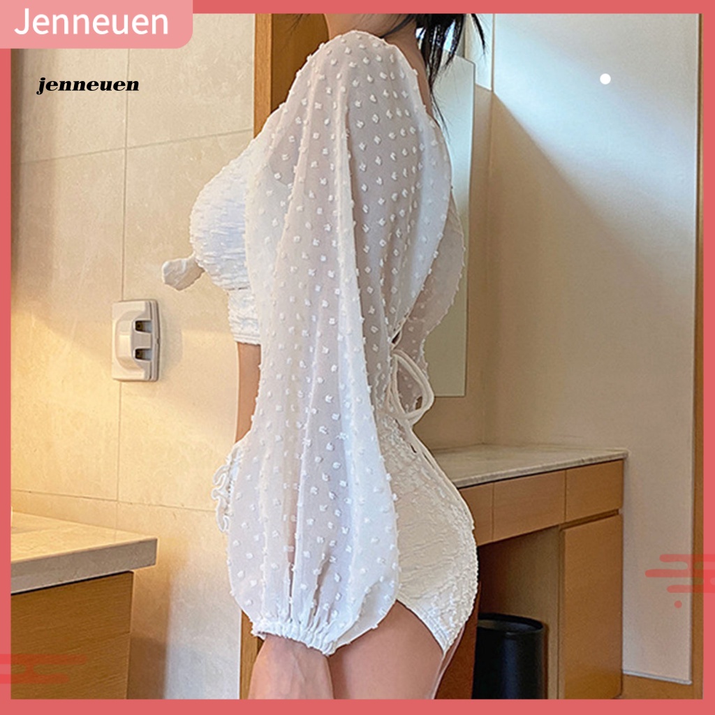 Bộ Bikini 2 Mảnh Màu Sắc Trơn Lưng Cao Gợi Cảm Cho Nữ