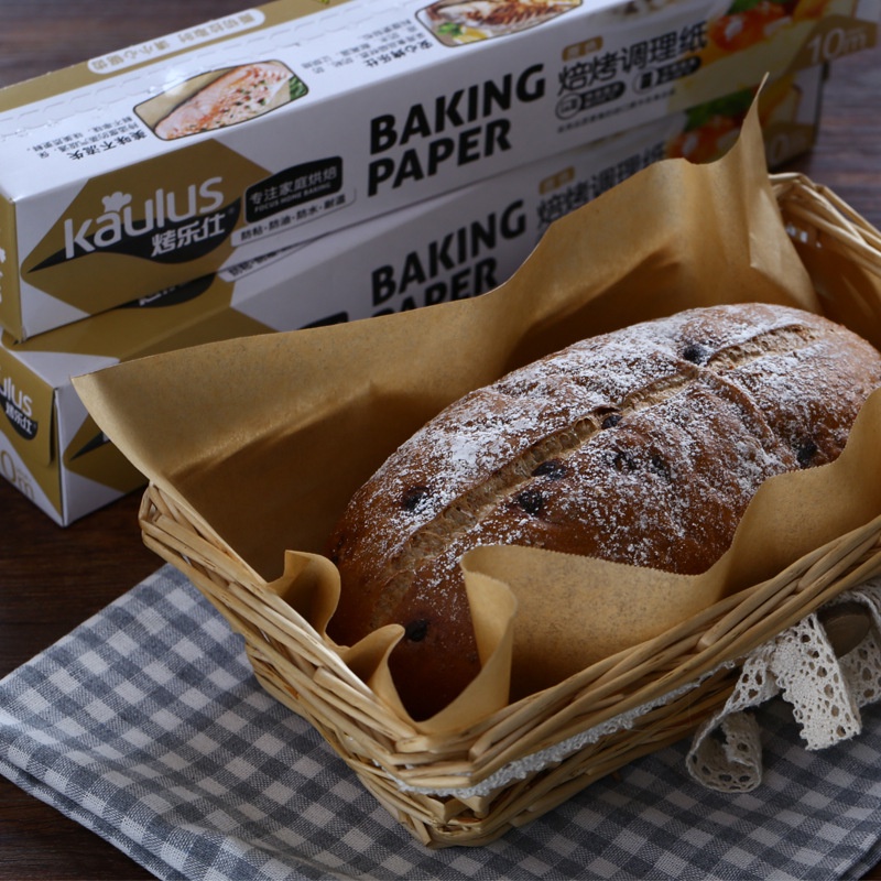 Cuộn Giấy Thấm Dầu 8m Màu Sắc Tự Nhiên Dùng Để Nướng Bánh