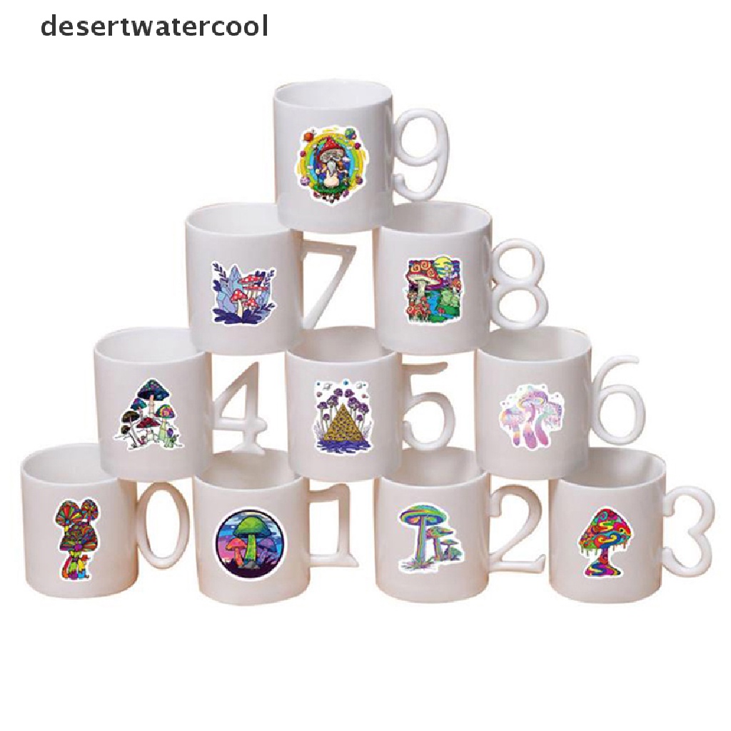 Set 50 Sticker Nấm Trang Trí Đàn Guitar