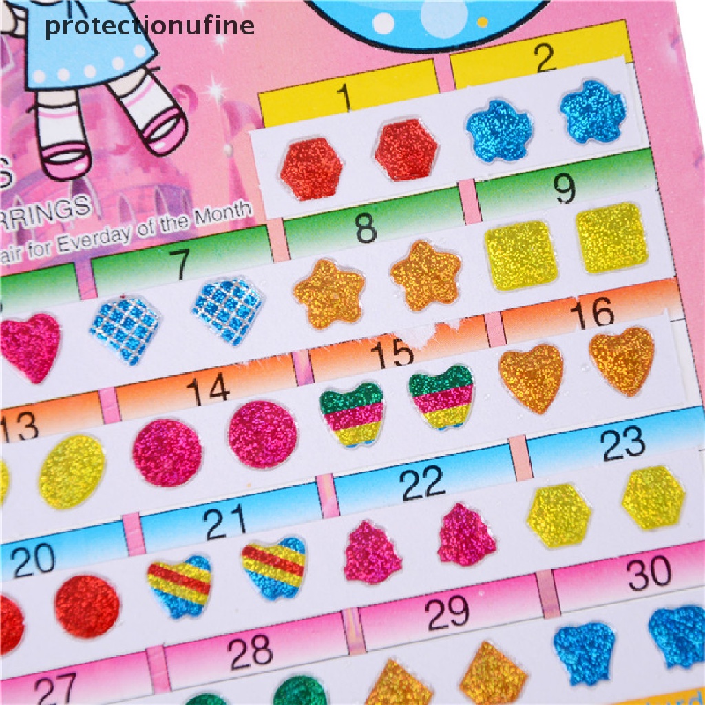 1 Tấm Sticker Đính Đá Nhiều Màu Sắc Trang Sức Thời Trang Dành Cho Trẻ Em PR3VN