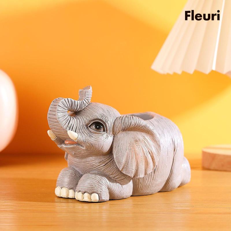 Hộp Đựng Bút Hình Chú Voi Dễ Thương Trang Trí Nhà Cửa