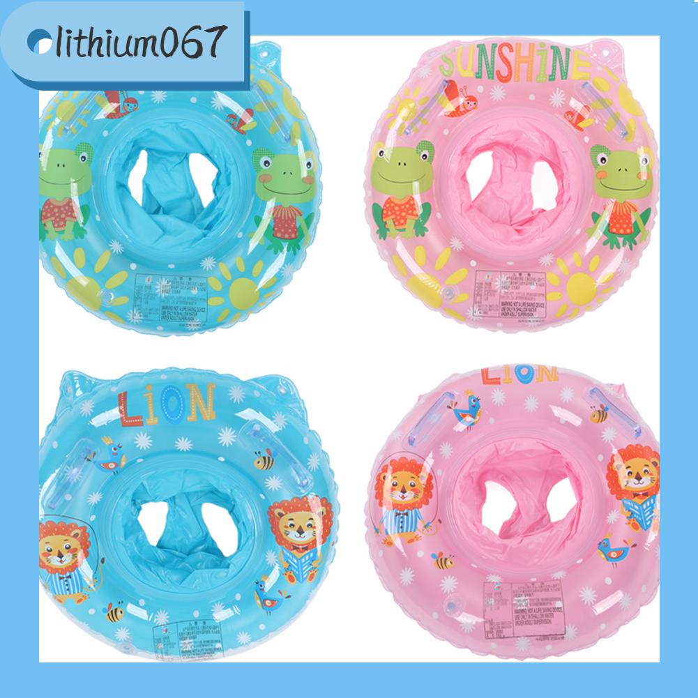 Lithium067 Vòng bơi cho trẻ em Tay cầm đôi không thấm nước Dễ dàng nắm bắt Ghế bé Phao bồn tắm Bể