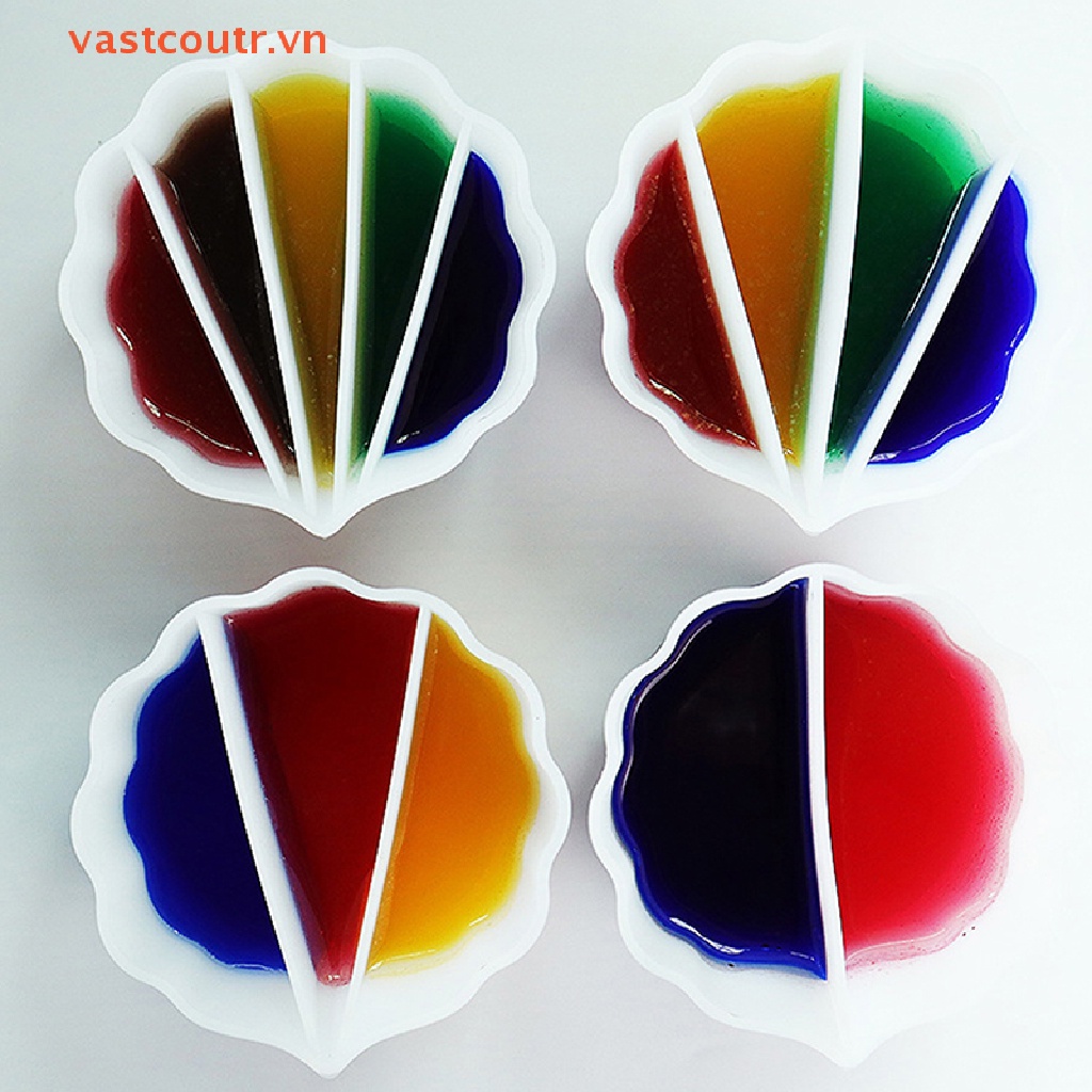 Cốc Silicone 5 Ngăn Đựng Màu Nước Sơn Acrylic