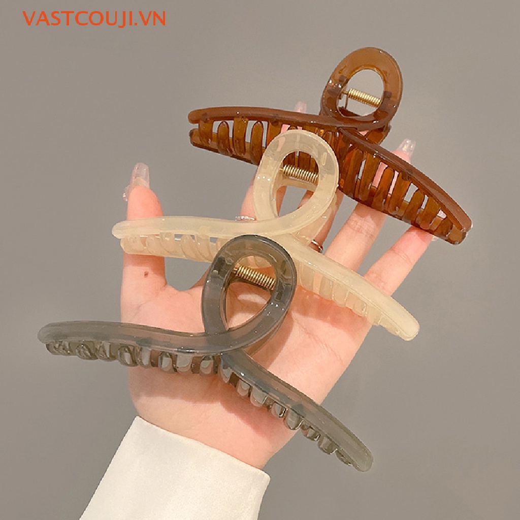 Kẹp Tóc Càng Cua Trong Suốt Cỡ Lớn Thời Trang Cho Nữ