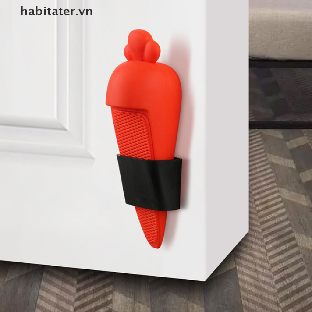 1 Miếng Chặn Cửa Silicon Hình Củ Cà Rốt