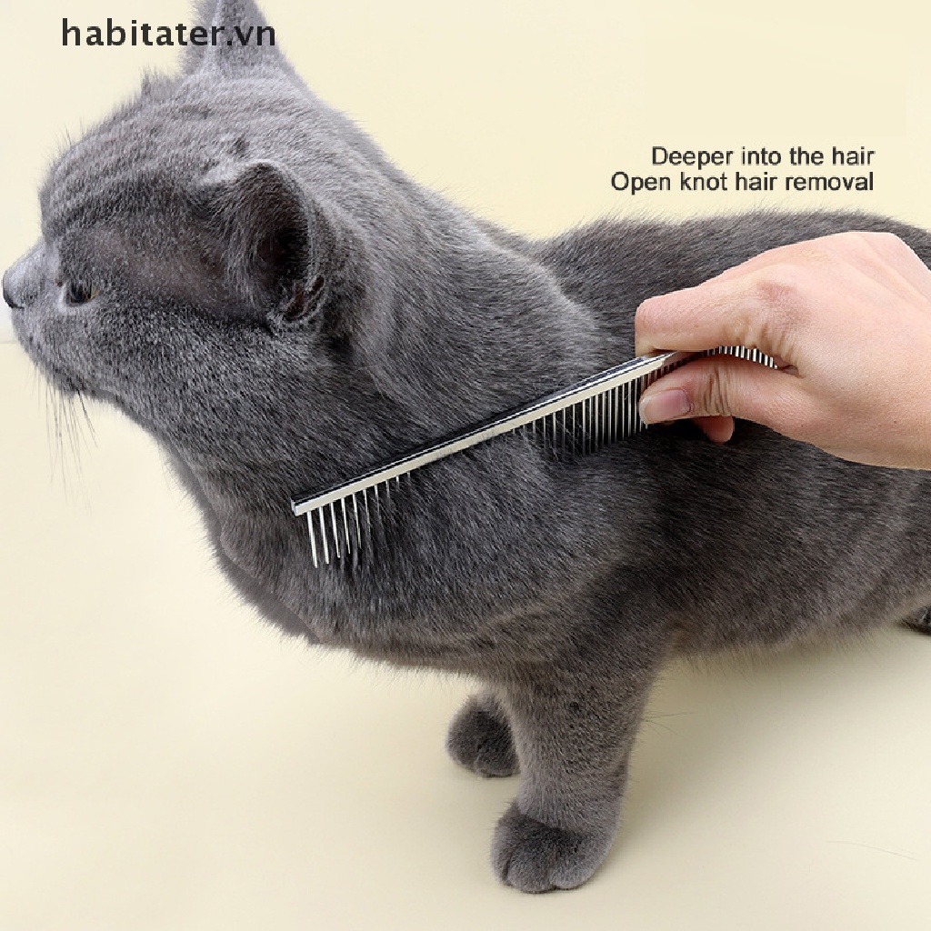Lược Chải Lông Bằng Thép Loại Bỏ Lông Thú Cưng Tiện Dụng