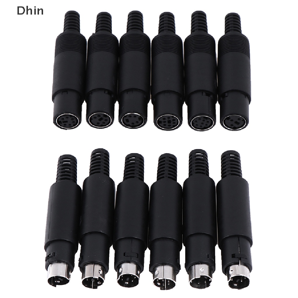 Đầu Nối Giắc Cắm DIN Mini 3 / 4 / 5 / 6 / 7 / 8 Chấu Chuyên Dụng