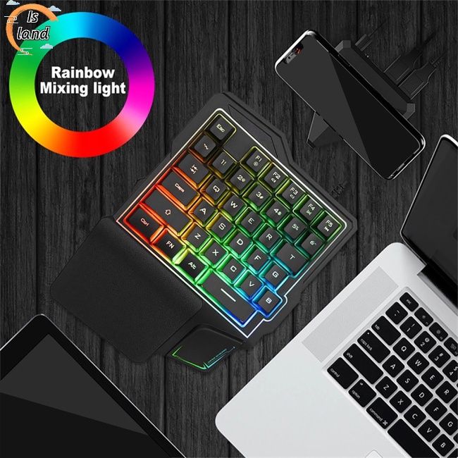 Bàn Phím Dây K7Lleft 35 Phím Có Đèn Nền Kết Nối USB