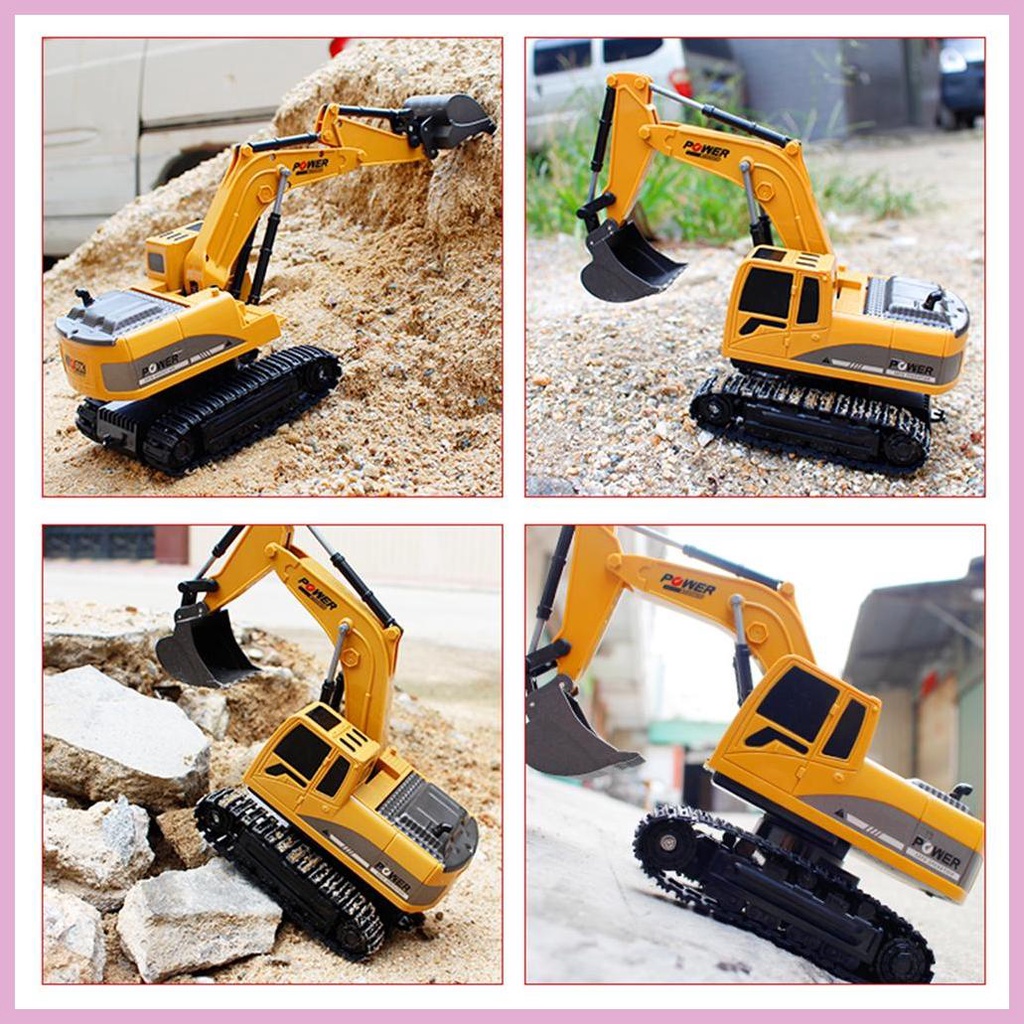 Bộ Xe Xây Dựng Điều Khiển Từ Xa 1: 24 6 Kênh Cho Bé Gái