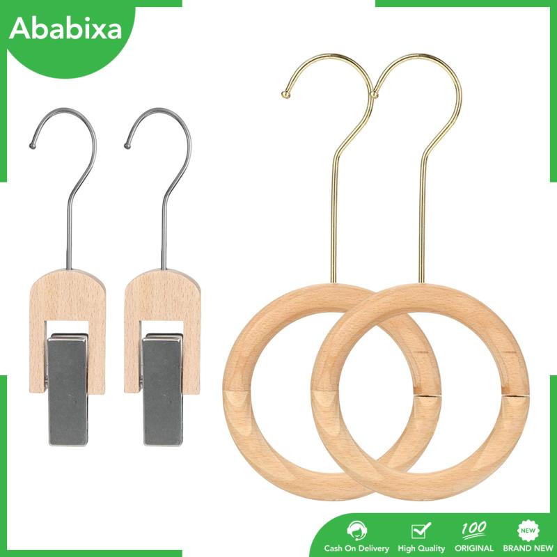 [Ababixa] Móc Treo Quần Áo / Thắt Lưng / Khăn Choàng Bằng Gỗ