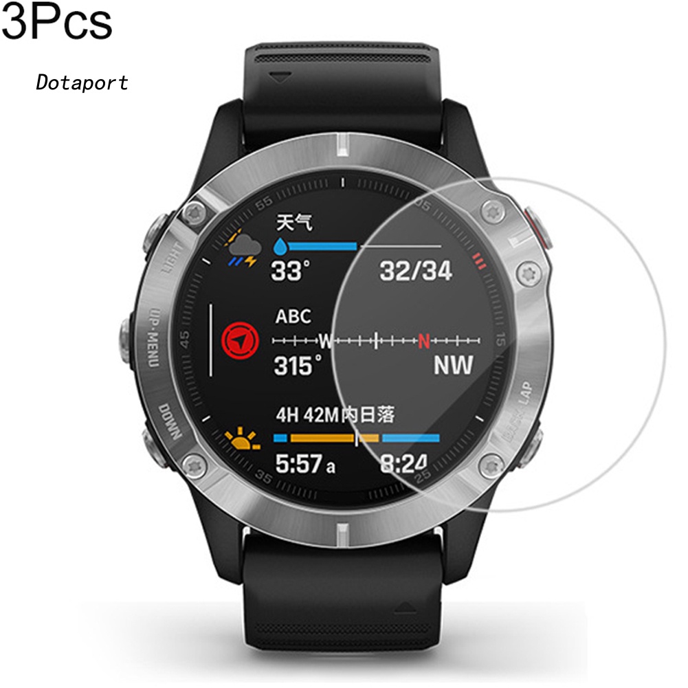 Set 3 Kính Cường Lực Bảo Vệ Màn Hình Đồng Hồ Thông Minh Fenix 6S 6X Pro