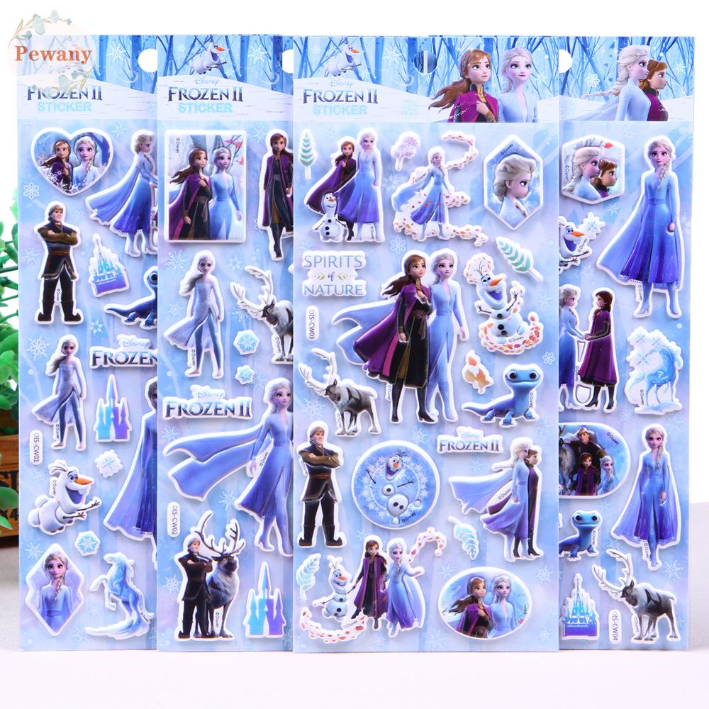 Miếng Dán Trang Trí Hình Công Chúa Elsa Xinh Xắn Dành Cho Bé