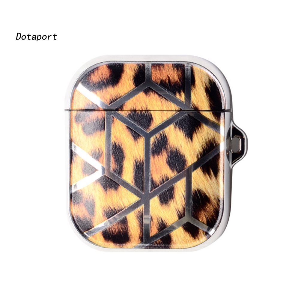 Vỏ Bảo Vệ Hộp Sạc Tai Nghe Bluetooth AirPods Họa Tiết Da Báo KDDT