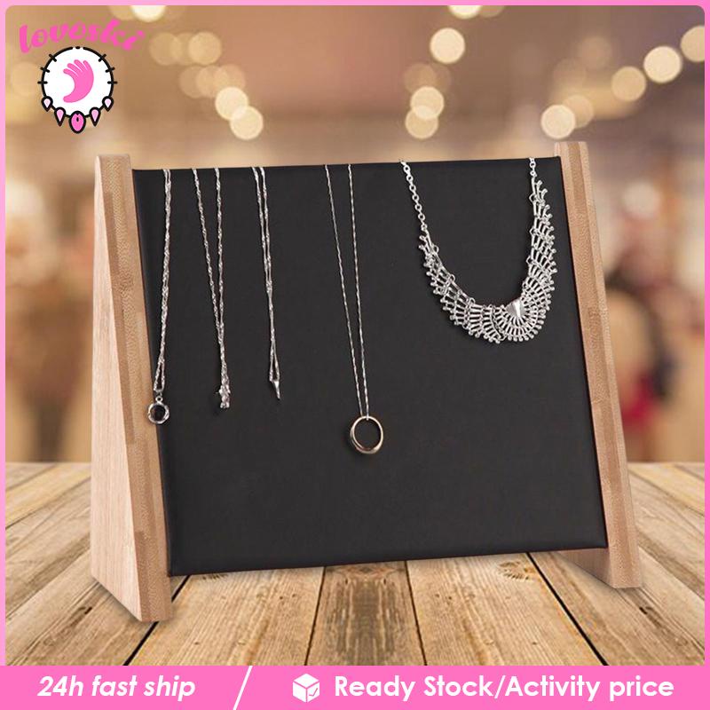 Giá Đỡ Trưng Bày Vòng cổ 10 Móc Bằng Gỗ