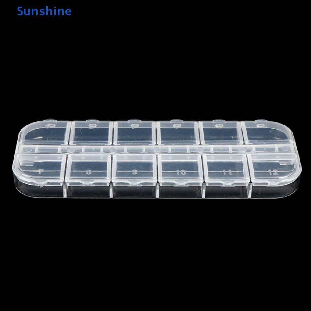 1 Hộp Nhựa Đựng 12 Ngăn Chỉnh Hình Dây Buộc Tiện Dụng