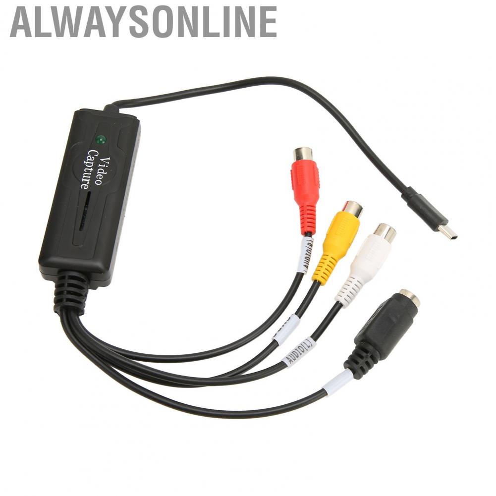 Alwaysonline Type C Video Capture Card 1 Channel Converter for Cell Phone Computer Set Top Box  AV hot sale