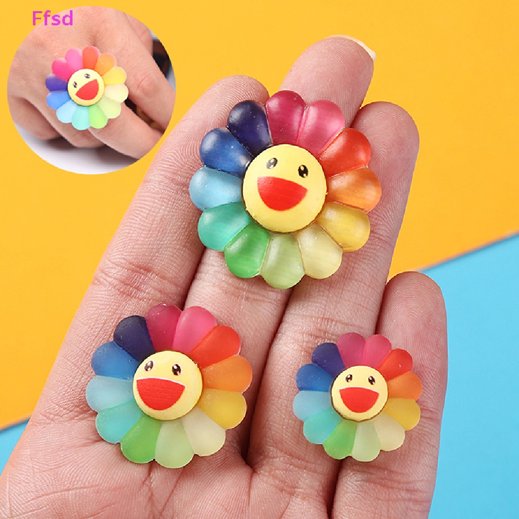 {Ffsd} Kẹp Tóc Acrylic Hình Hoa Hướng Dương Trang Trí Thủ Công DIY Cho Bé * Bán Chạy