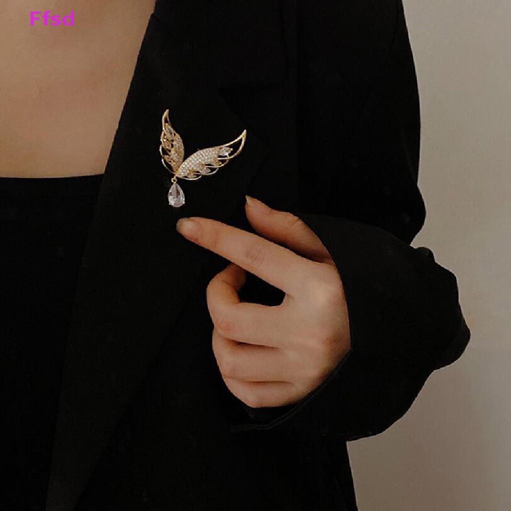 {Ffsd} Ghim Cài Áo Hình Cánh Rơi Ánh Sáng Thời Trang Chống Ánh Sáng Cho Quần Áo / Túi Xách * Hàng Bán Chạy