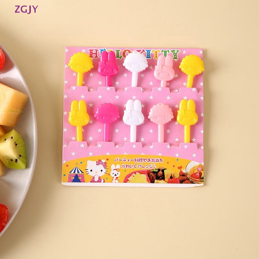 Nĩa Ăn Trái Cây / Trái Cây / Bento Bằng Nhựa Cấp Thực Phẩm Hình Động Vật Mini Dễ Thương Trang Trí Bữa Tiệc